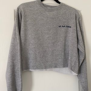 UH HUH HONEY CROPPED SWEATSHIRT